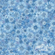 Blue Best Friends Sleepovers Cotton Wideback Fabric per