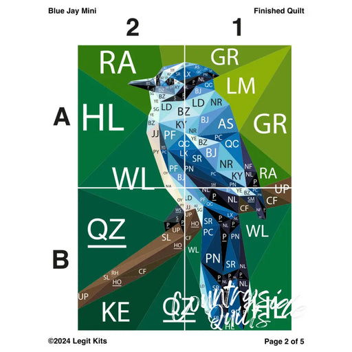 Blue Jay Mini Pattern PT063