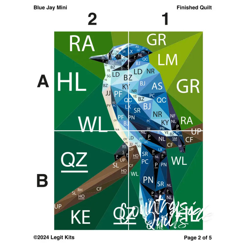 Blue Jay Mini Quilt Kit QK063