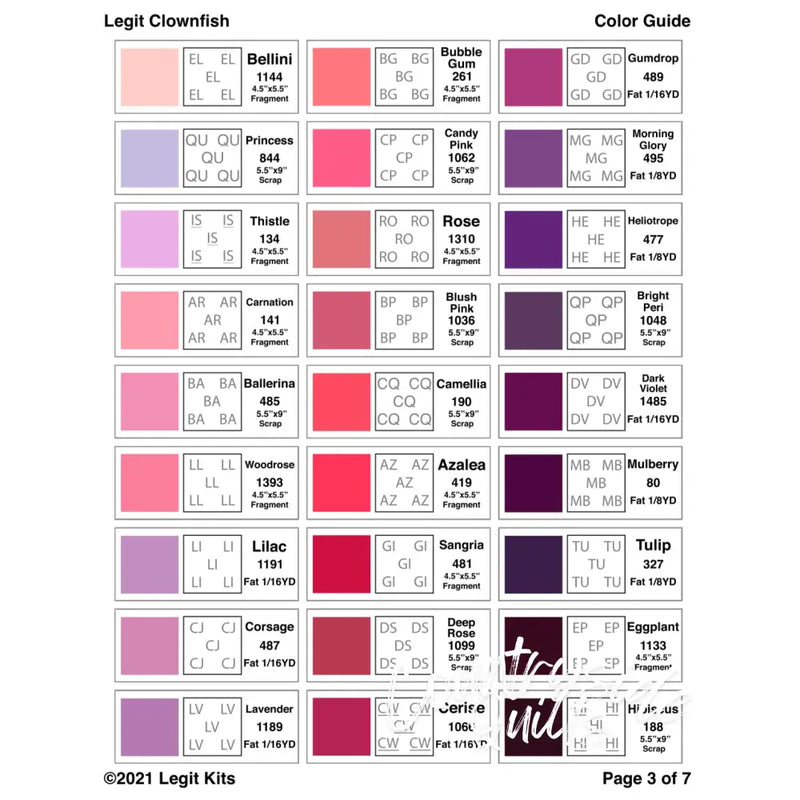 Clownfish Quilt Kit QK017