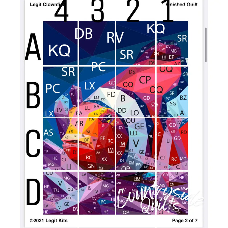 Clownfish Quilt Kit QK017