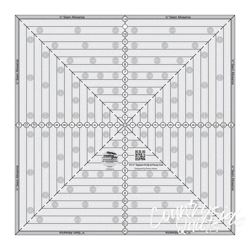 Creative Grids 14-1/2in Square It Up or Fussy Cut Quilt