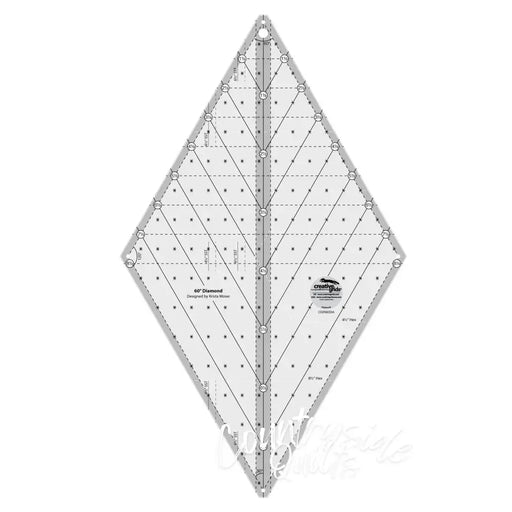 Creative Grids 60 Degree Diamond Ruler Notions CDS-CGR60DIA