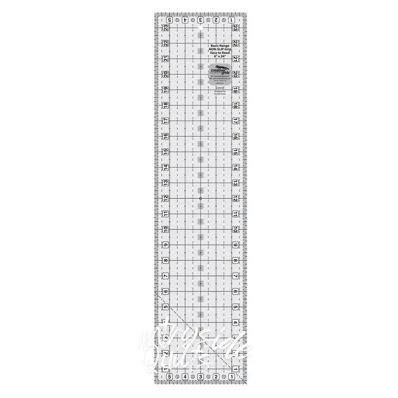 Creative Grids Basic Range 6in x 24in Rectangle Quilt Ruler