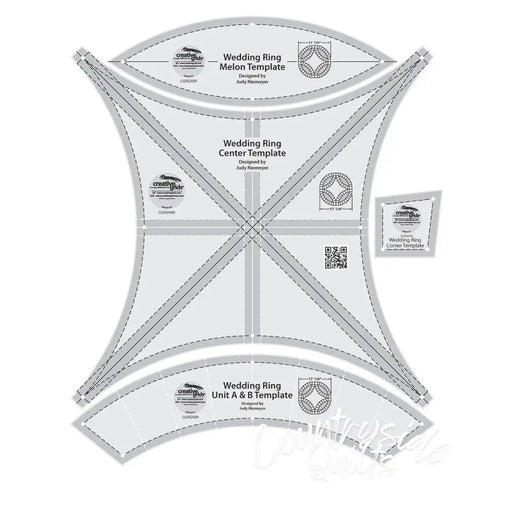 Creative Grids Double Wedding Ring Templates Quilt Ruler