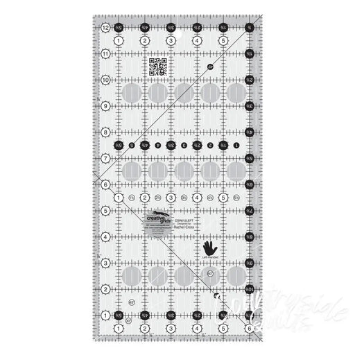 Creative Grids Left Handed Quilt Ruler 6-1/2in x 12-1/2in