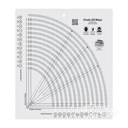Creative Grids Ovals All Ways Quilt Ruler Notions