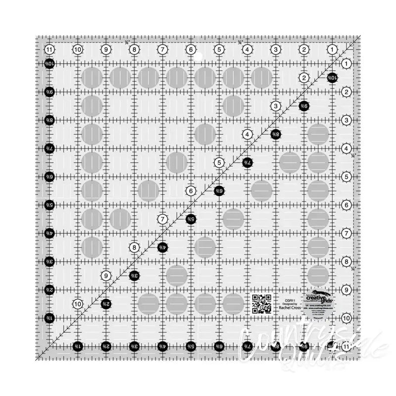 Creative Grids Quilt Ruler 11-1/2in x Notions CDS-CGR11