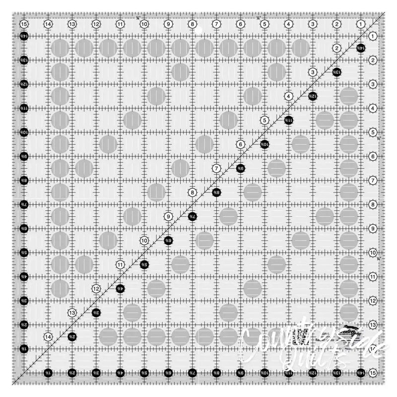 Creative Grids Quilt Ruler 15-1/2in Square Notions CDS-CGR15