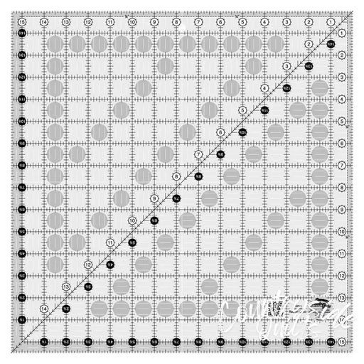 Creative Grids Quilt Ruler 15-1/2in Square Notions CDS-CGR15