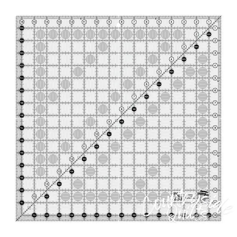 Creative Grids Quilt Ruler 16-1/2in Square Notions CDS-CGR16