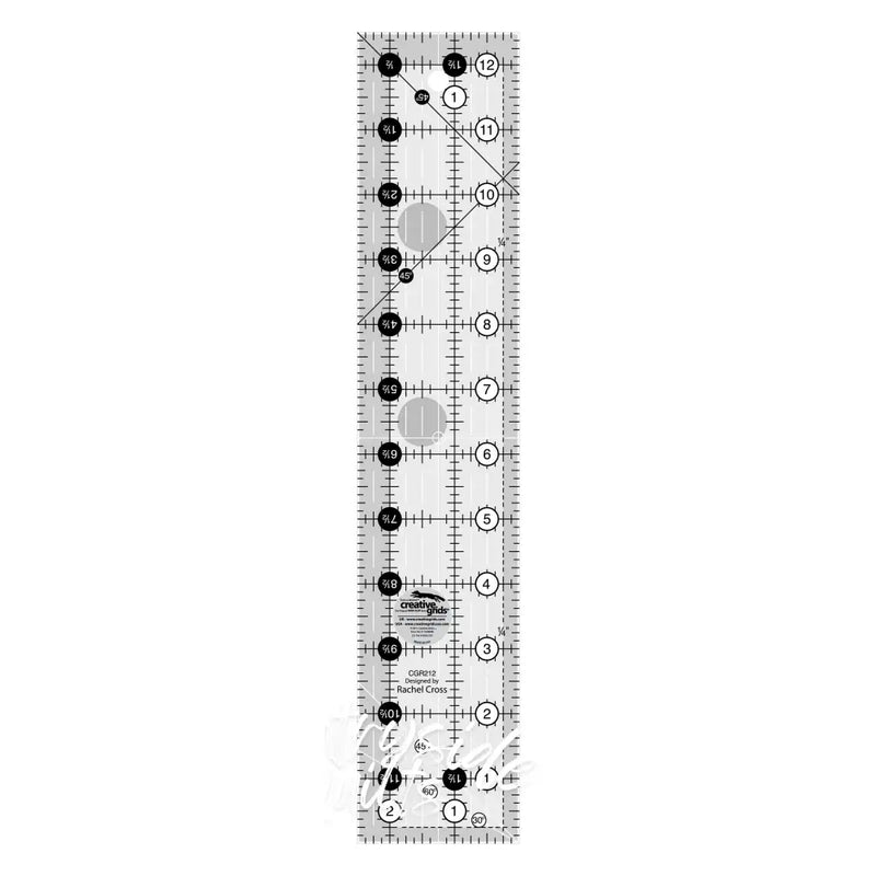 Creative Grids Quilt Ruler 2-1/2in x 12-1/2in Notions
