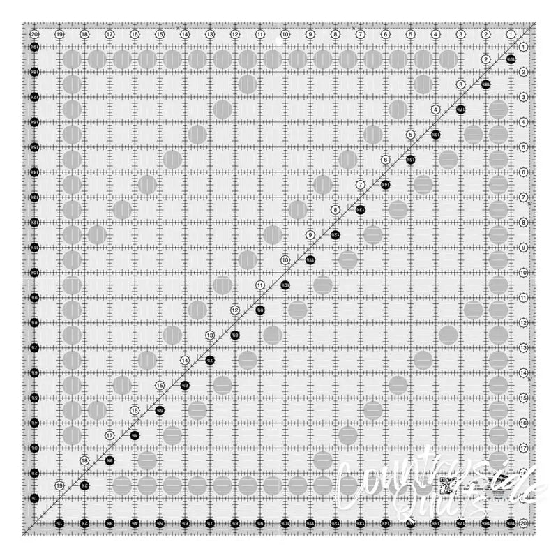 Creative Grids Quilt Ruler 20-1/2in Square Notions CDS-CGR20