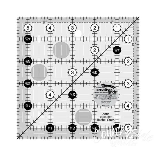 Creative Grids Quilt Ruler 5-1/2in Square Notions CDS-CGR5