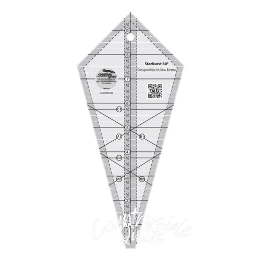 Creative Grids Starburst 30 Degree Triangle Quilt 9-1/2in