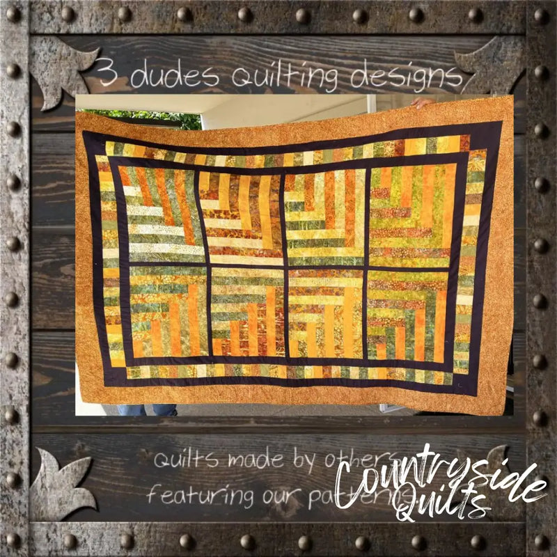 DOUBLE HOUR GLASS QUILT PATTERN Quilt Pattern 85035 3DQ6969