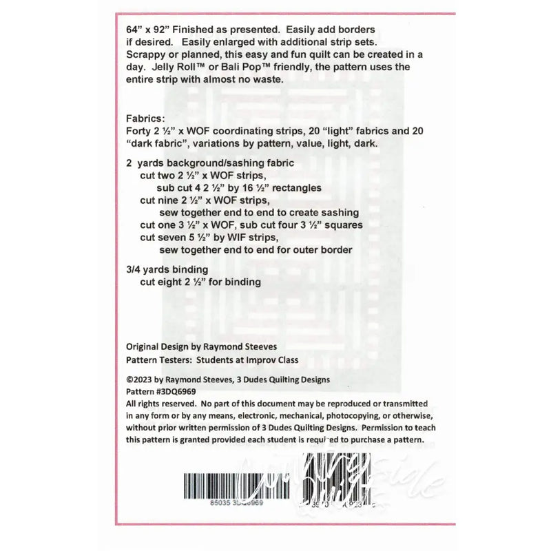 DOUBLE HOUR GLASS QUILT PATTERN Quilt Pattern 85035 3DQ6969