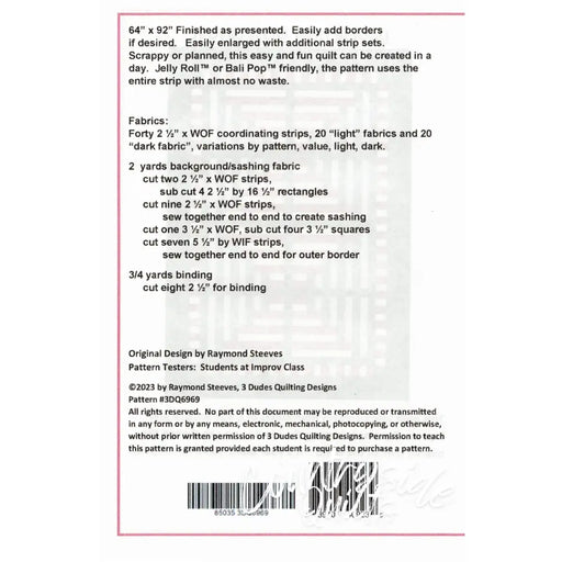 DOUBLE HOUR GLASS QUILT PATTERN Quilt Pattern 85035 3DQ6969