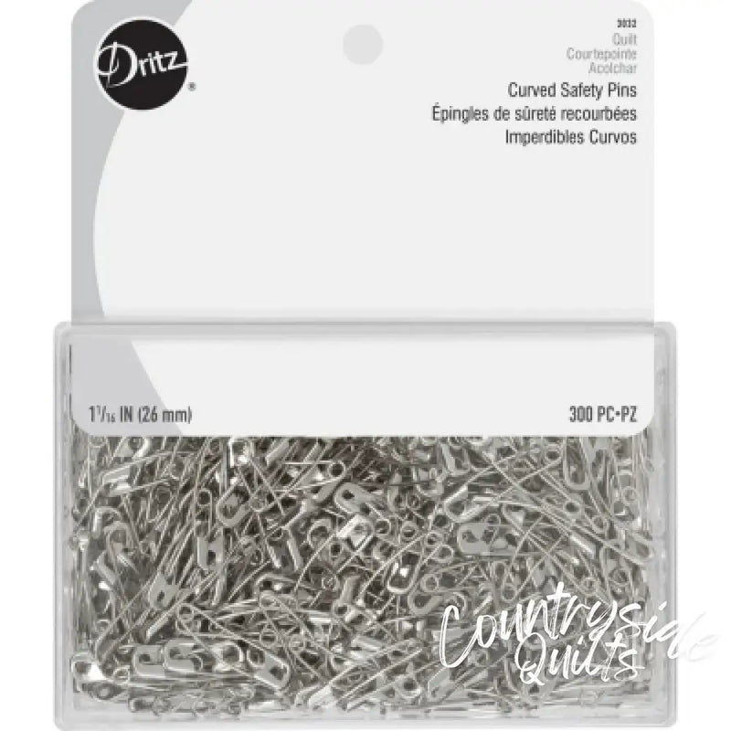 Dritz 1-1/16’’ Curved Safety Pins Nickel-Plated Steel
