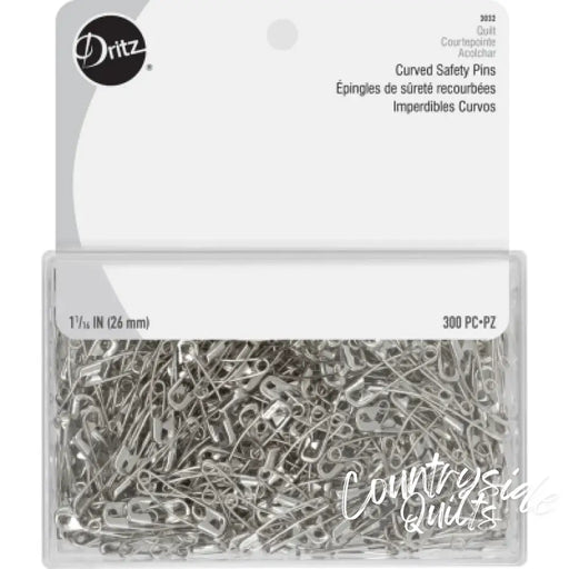Dritz 1-1/16’’ Curved Safety Pins Nickel-Plated Steel