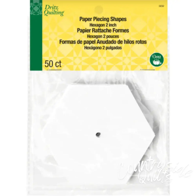 Dritz 2’’ Hexagon Paper Piecing Shapes 50 pc 3232