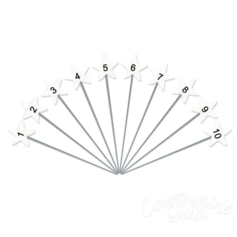Dritz Flat Star Head Pins White 115 pc 3019