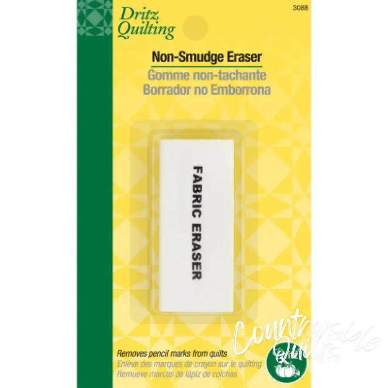 Dritz Non-Smudge Fabric Pencil Eraser White 3088