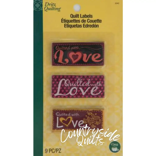 Dritz Sew-on Woven Quilt Labels Assorted 9 pc 3342