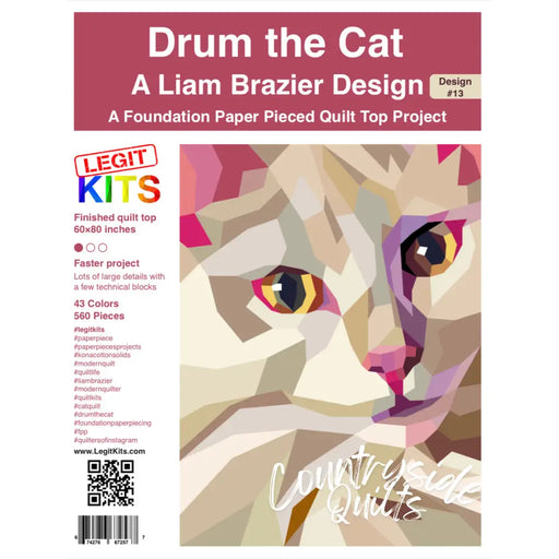 Drum the Cat Pattern PT013