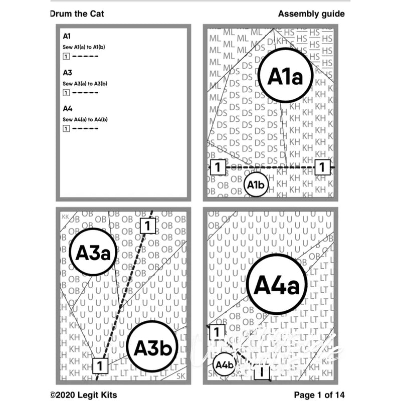 Drum the Cat Pattern PT013