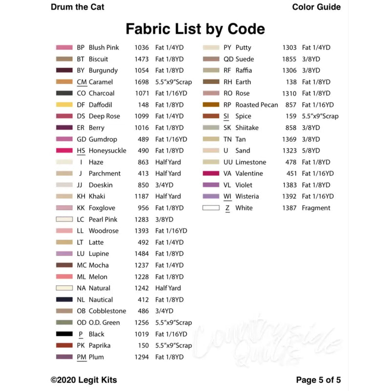 Drum the Cat Quilt Kit QK013