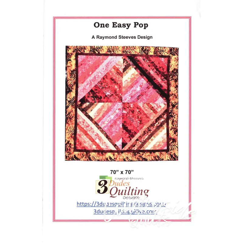 One Easy Pop Quilt Pattern 739406408812