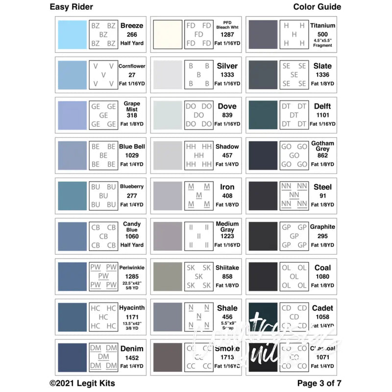 Easy Rider Quilt Kit QK022