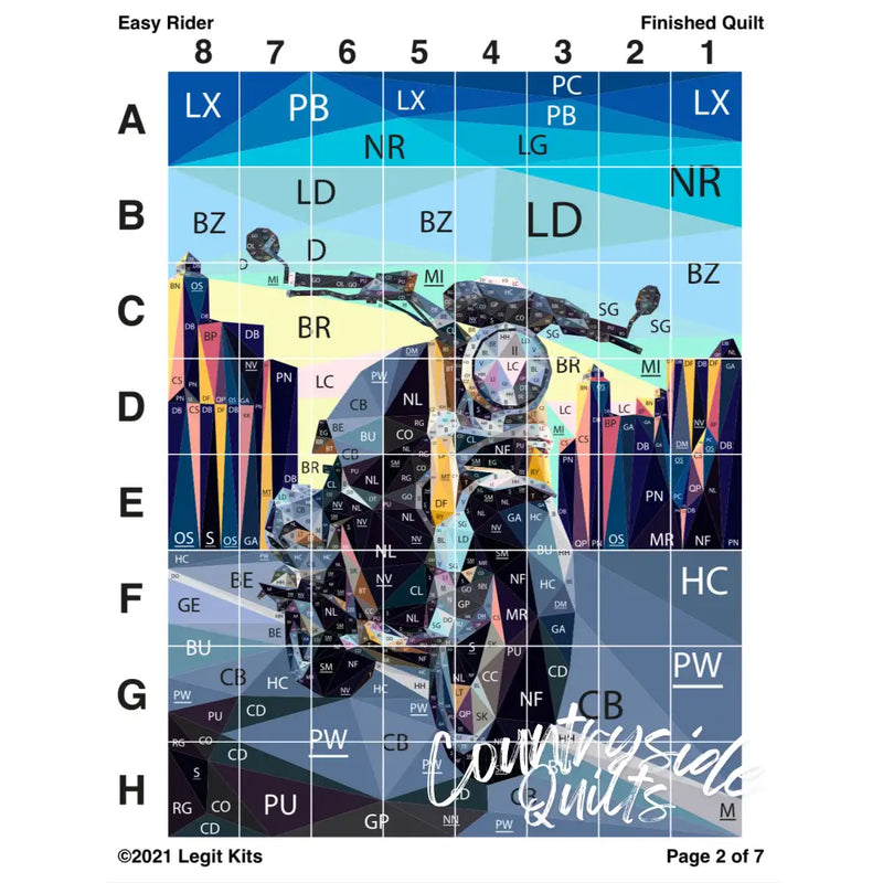 Easy Rider Quilt Kit QK022