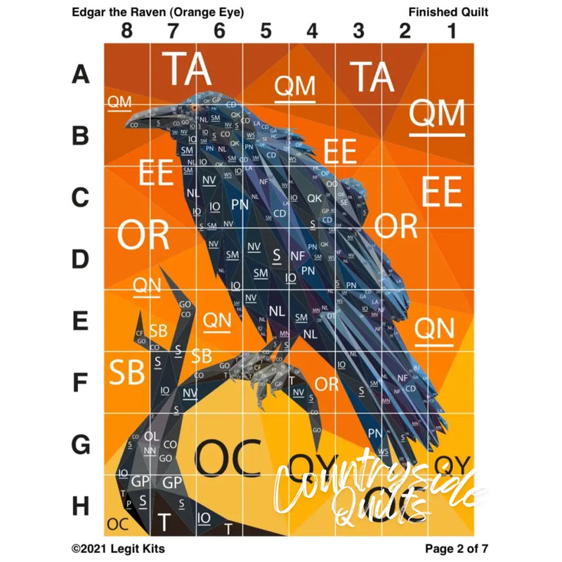 Edgar the Raven Pattern PT025