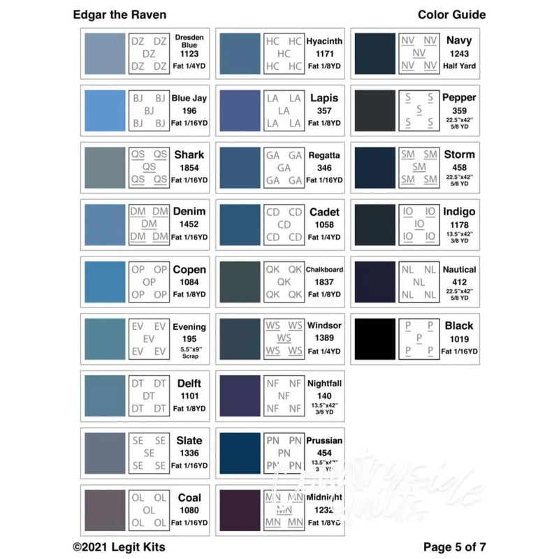 Edgar the Raven Pattern PT025