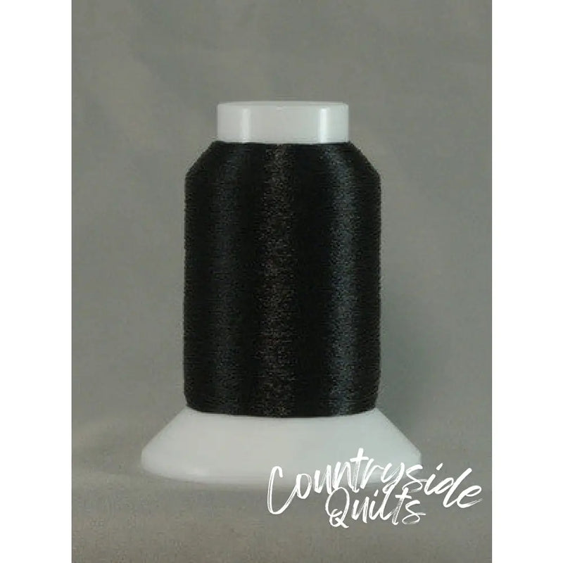 Fine Metallic #BLK - Black Mini Cone Thread 205-10-BLK