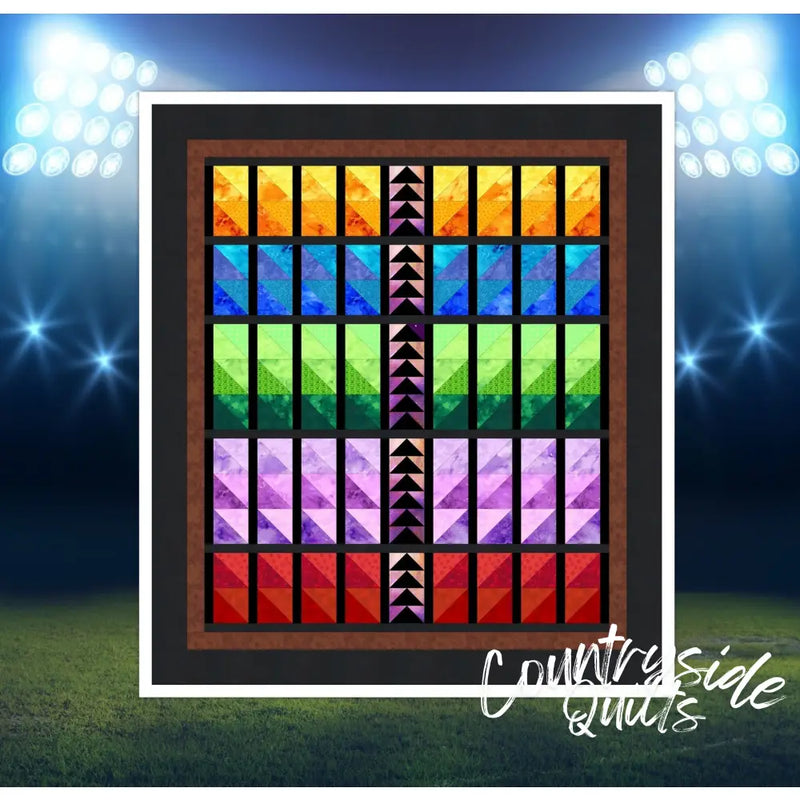 Great Panes Quilt Pattern featuring Triangles On A Roll