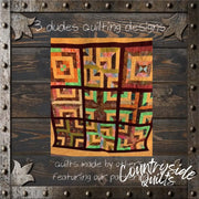 Half Square Stripes Sampler Quilt Pattern 85035 3DQ6966