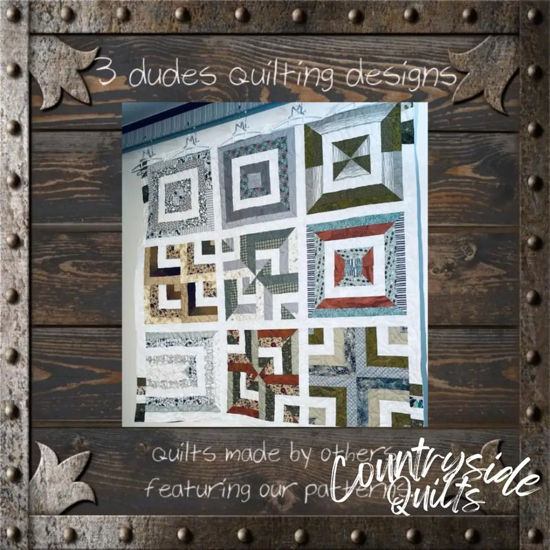 Half Square Stripes Sampler Quilt Pattern 85035 3DQ6966