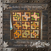 Half Square Stripes Sampler Quilt Pattern 85035 3DQ6966