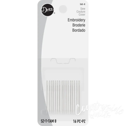 Hand Needles Embroidery Size 8 16 ct. D56E-8
