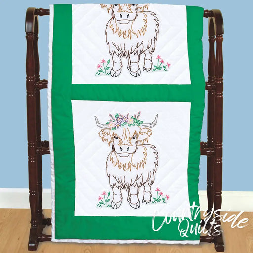 Highland Cow 18in Quilt Squares 18’’ Block 371812