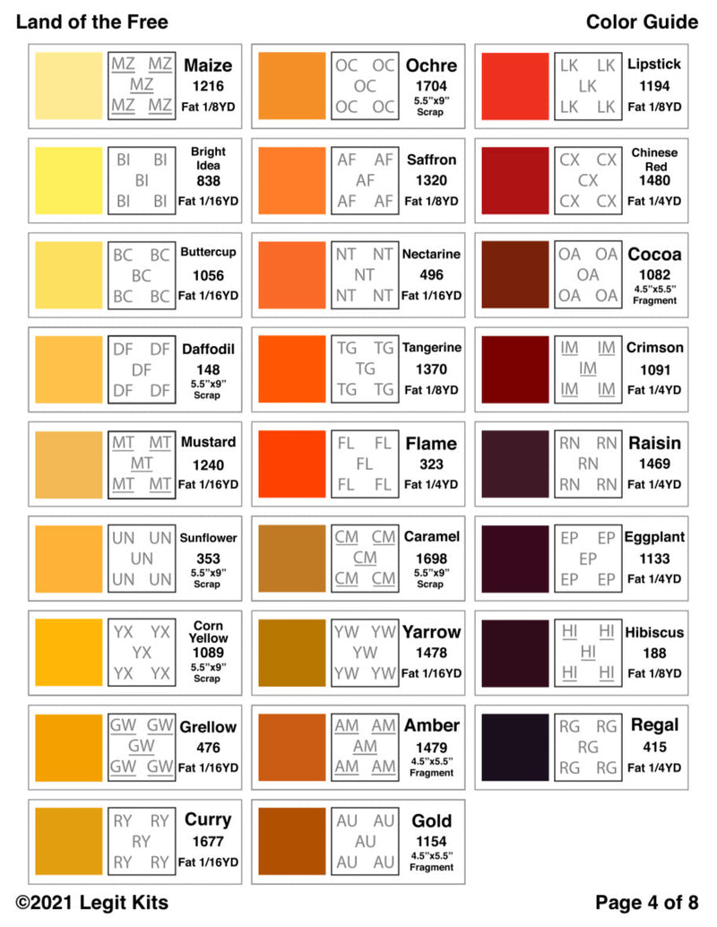 Land of the Free Pattern