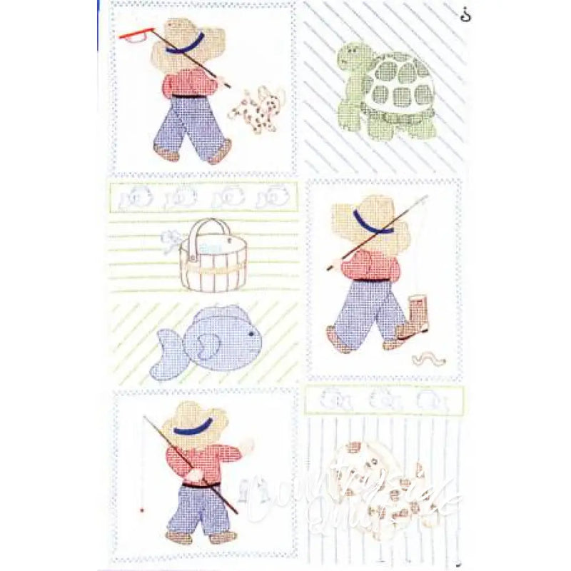 Jack Dempsey Little Boy Crib Quilt Top Baby Quilts 730789