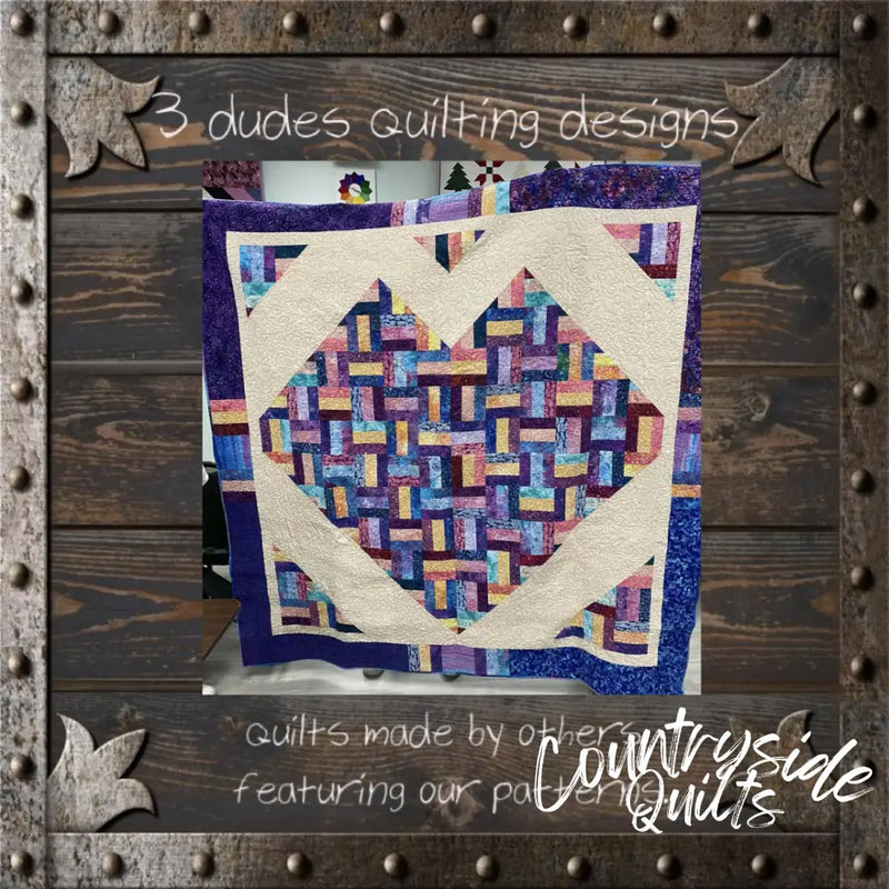 JELLY ROLL HEART QUILT Quilt Pattern 85035 3DQ6970