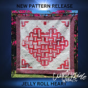 JELLY ROLL HEART QUILT Quilt Pattern 85035 3DQ6970