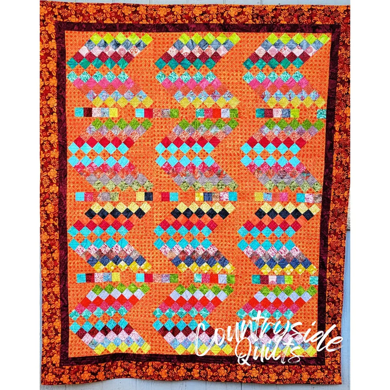 JELLY ROLL® SQUARES ON POINT Quilt Pattern 85035 3DQ6980