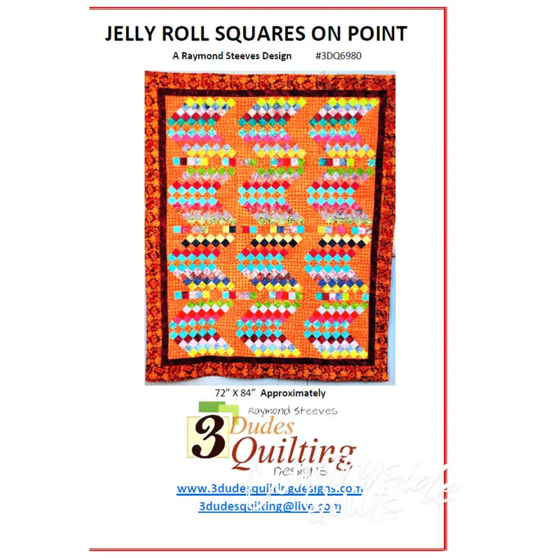 JELLY ROLL® SQUARES ON POINT Quilt Pattern 85035 3DQ6980