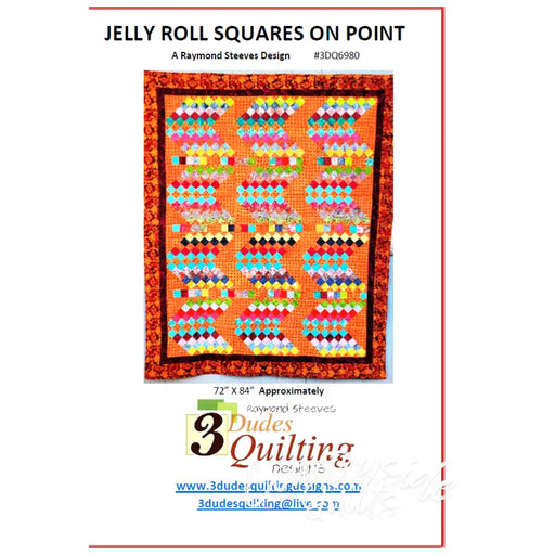 JELLY ROLL® SQUARES ON POINT Quilt Pattern 85035 3DQ6980